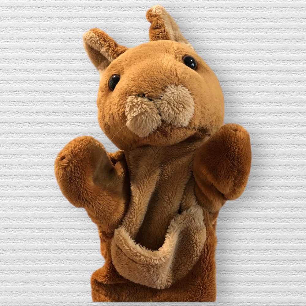 RAYLENE THE KANGAROO HAND PUPPET SOFT PLUSH TOY - MINKPLUSH